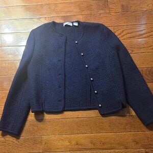 Carroll Reed Ski Shop New Hampshire 100% Wool Sweater- Blue